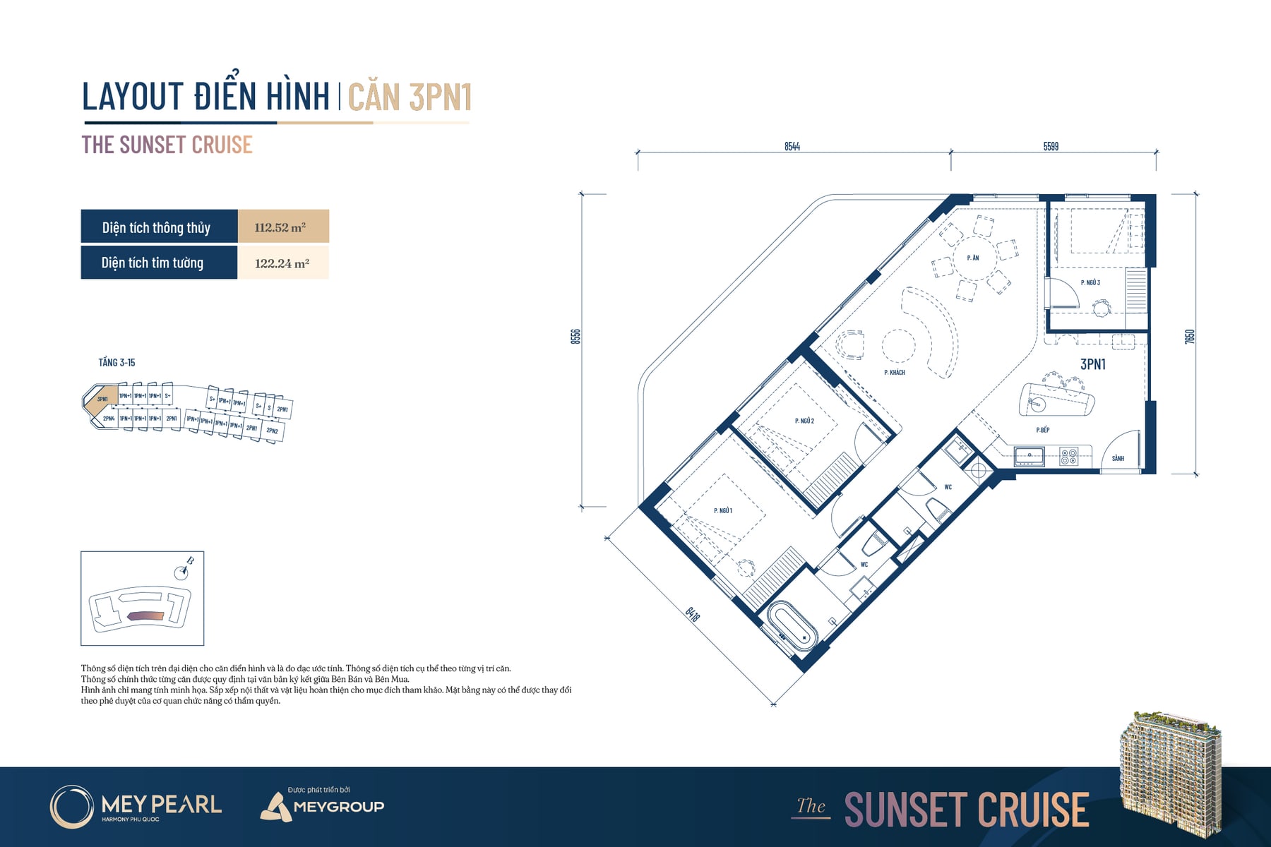 Căn hộ 3 Phòng Ngủ & Penthouse